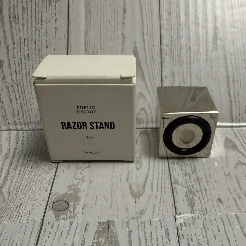 Public Goods Razor Stand Silver New